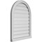 Ekena Millwork Round Top Surface Mount PVC Gable Vent: Functional, w/ 2"W x 2"P Brickmould Sill Frame, 24"W x 32"H GVPRT24X3203SF - alternate 2